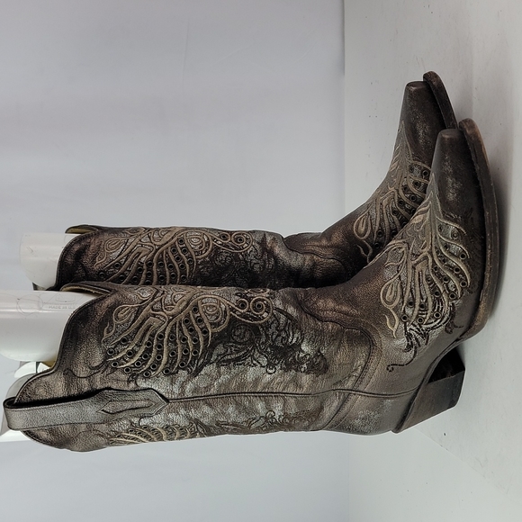 Corral Shoes - Corral Metallic Embroidered Western Women's Boots